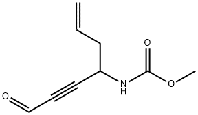 Carbamic  acid,  [1-(3-oxo-1-propynyl)-3-butenyl]-,  methyl  ester  (9CI) Structure