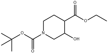 1-tert-부틸4-에틸3-히드록시피페리딘-1,4-디카르복실레이트 구조식 이미지