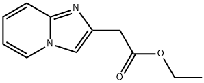 Imidazo[1,2-a]pyridine-2-acetic acid ethyl ester 구조식 이미지