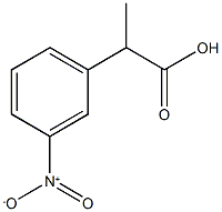 2-메틸-2-(3-니트로페닐)프로판산 구조식 이미지
