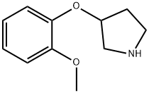 3-(2-METHOXYPHENOXY)PYRROLIDINE 구조식 이미지