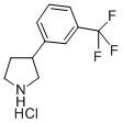 3-(3-트리플루오로메틸페닐)피롤리딘 구조식 이미지