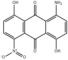 1-amino-4,8-dihydroxy-5-nitroanthraquinone Structure