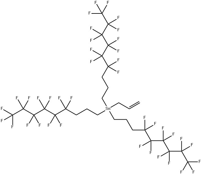 TRIS[3-(PERFLUOROHEXYL)PROPYL]ALLYL TIN Structure