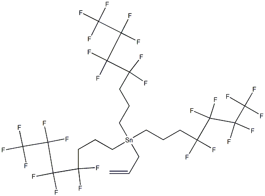 TRIS[3-(PERFLUOROBUTYL)PROPYL]ALLYL TIN Structure