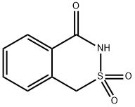 1H-2,3-benzothiazin-4(3H)-one 2,2-dioxide  구조식 이미지