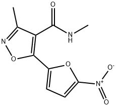 N,3-Dimethyl-5-(5-nitro-2-furyl)-4-isoxazolecarboxamide Structure