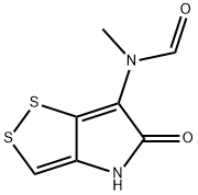 N-(4,5-Dihydro-5-oxo-1,2-dithiolo[4,3-b]pyrrol-6-yl)-N-methylformamide 구조식 이미지