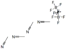 TETRAKIS(ACETONITRILE)PALLADIUM(II) TETRAFLUOROBORATE 구조식 이미지