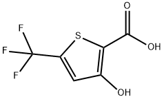 3-Hydroxy-5-trifluoromethylthiophene-2-carboxylic Structure