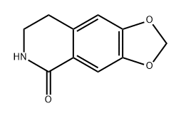 7,8-DIHYDRO-[1,3]DIOXOLO[4,5-G]ISOQUINOLIN-5(6H)-ONE 구조식 이미지