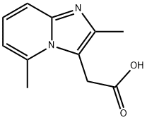 2,5-Dimethylimidazo(1,2-a)pyridine-3-aceticacid Structure