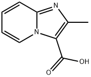 2-메틸이미다조[1,2-A]피리딘-3-카르복실산 구조식 이미지