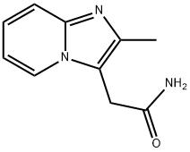 Imidazo(1,2-a)pyridine-3-acetamide,2-methyl- Structure