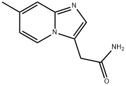 Imidazo(1,2-a)pyridine-3-acetamide,7-methyl- Structure