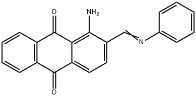 1-amino-2-[(phenylimino)methyl]anthraquinone Structure