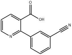 2-(3-cyanophenyl)nicotinic acid 구조식 이미지