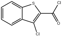 3-CHLOROBENZO[B]THIOPHENE-2-CARBONYL CHLORIDE 구조식 이미지