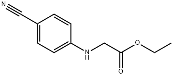 Glycine, N-(4-cyanophenyl)-, ethyl ester Structure