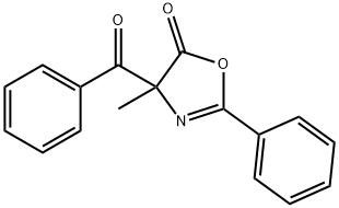 5(4H)-Oxazolone,  4-benzoyl-4-methyl-2-phenyl- 구조식 이미지