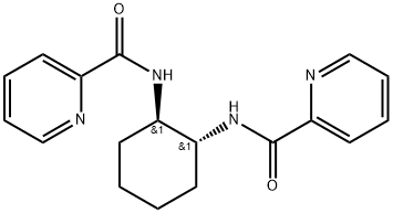 (-)-N,N'-(1R,2R)-1,2-DIAMINOCYCLOHEXANEDIYLBIS(2-PYRIDINECARBOXAMIDE) 구조식 이미지