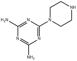 6-(1-피페라지닐)-1,3,5-트리아진-2,4-디아민 구조식 이미지