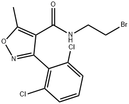 N4-(2-BROMOETHYL)-3-(2,6-DICHLOROPHENYL)-5-METHYLISOXAZOLE-4-CARBOXAMIDE 구조식 이미지