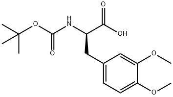 BOC-D-3,4-DIMETHOXYPHENYLALANINE 구조식 이미지