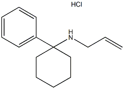 N-Allyl-1-phenylcyclohexylamine hydrochloride 구조식 이미지