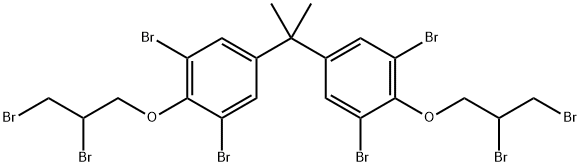 Tetrabromobisphenol A bis(dibromopropyl ether) Structure