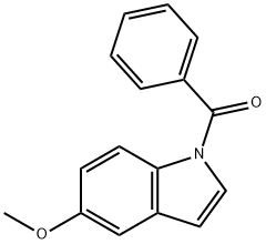 1-benzoyl-5-methoxy-1H-indole 구조식 이미지