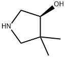 (3S)-4,4-디메틸-3-피롤리디놀 구조식 이미지