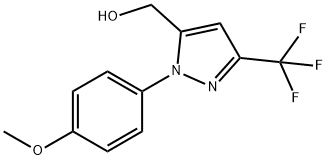 (1-(4-METHOXYPHENYL)-3-(TRIFLUOROMETHYL)-1H-PYRAZOL-5-YL)METHANOL 구조식 이미지