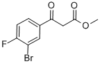 3-BROMO-4-FLUORO-BETA-OXO-BENZENEPROPANOIC ACID METHYL ESTER Structure