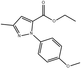 ETHYL 1-(4-METHOXYPHENYL)-3-METHYL-1H-PYRAZOLE-5-CARBOXYLATE Structure