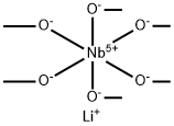 LITHIUM NIOBIUM METHOXIDE 구조식 이미지