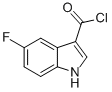 1H-INDOLE-3-CARBONYL CHLORIDE,5-FLUORO- Structure