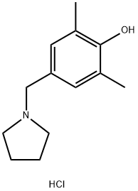 2,6-DIMETHYL-4-(TETRAHYDRO-1H-PYRROL-1-YLMETHYL)PHENOL HYDROCHLORIDE Structure