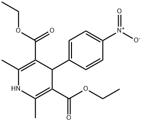 4-(4-Nitrophenyl)-2,6-dimethyl-1,4-dihydropyridine-3,5-bis(carboxylic acid ethyl) ester Structure