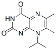 6,7-Dimethyl-8-(1-methylethyl)-2,4(3H,8H)-pteridinedione 구조식 이미지