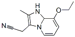 Imidazo[1,2-a]pyridine-3-acetonitrile, 8-ethoxy-1,8a-dihydro-2-methyl- (9CI) 구조식 이미지