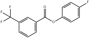 4-FLUOROPHENYL 3-(TRIFLUOROMETHYL)BENZOATE Structure