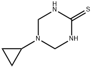 1,3,5-Triazine-2(1H)-thione,5-cyclopropyltetrahydro-(9CI) 구조식 이미지