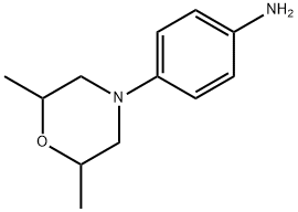 4-(2,6-DIMETHYLMORPHOLINO)ANILINE, TECH 구조식 이미지