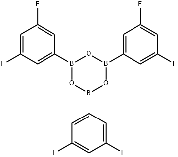 2,4,6-Tris(3,5-Difluorophenyl)boroxin 구조식 이미지