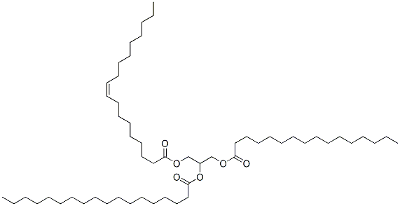 1-O-пальмитоил-2-O-стеароил-3-O-олеоилглицерин структурированное изображение