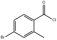Benzoyl chloride, 4-bromo-2-methyl- 구조식 이미지