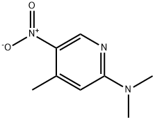 2-(DIMETHYLAMINO)-5-NITRO-4-PICOLINE Structure