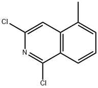 1,3-디클로로-5-메틸이소퀴놀린 구조식 이미지