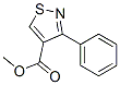 3-Phenyl-4-isothiazolecarboxylic acid methyl ester Structure